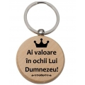 Brelo lemn rotund, Ai valoare in ochii lui Dumnezeu
